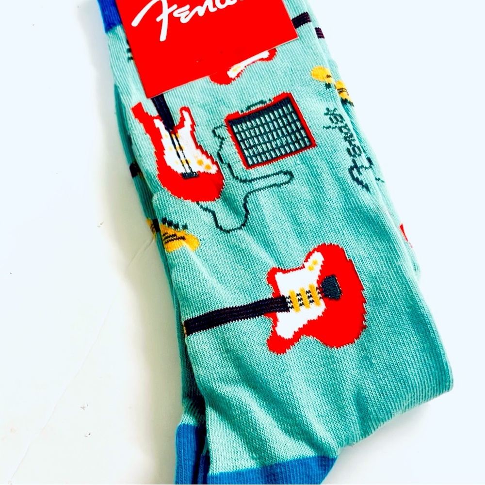 Men’s Fender Socks Red Guitar Amp
